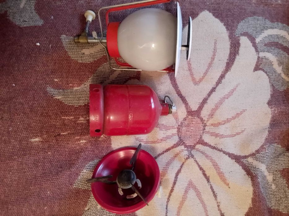 Butelie camping cu arzator si lampa