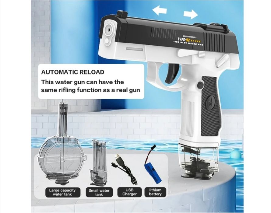 OFERTĂ NOU Pistol electric apa jucărie (Rezervor mare și mic)