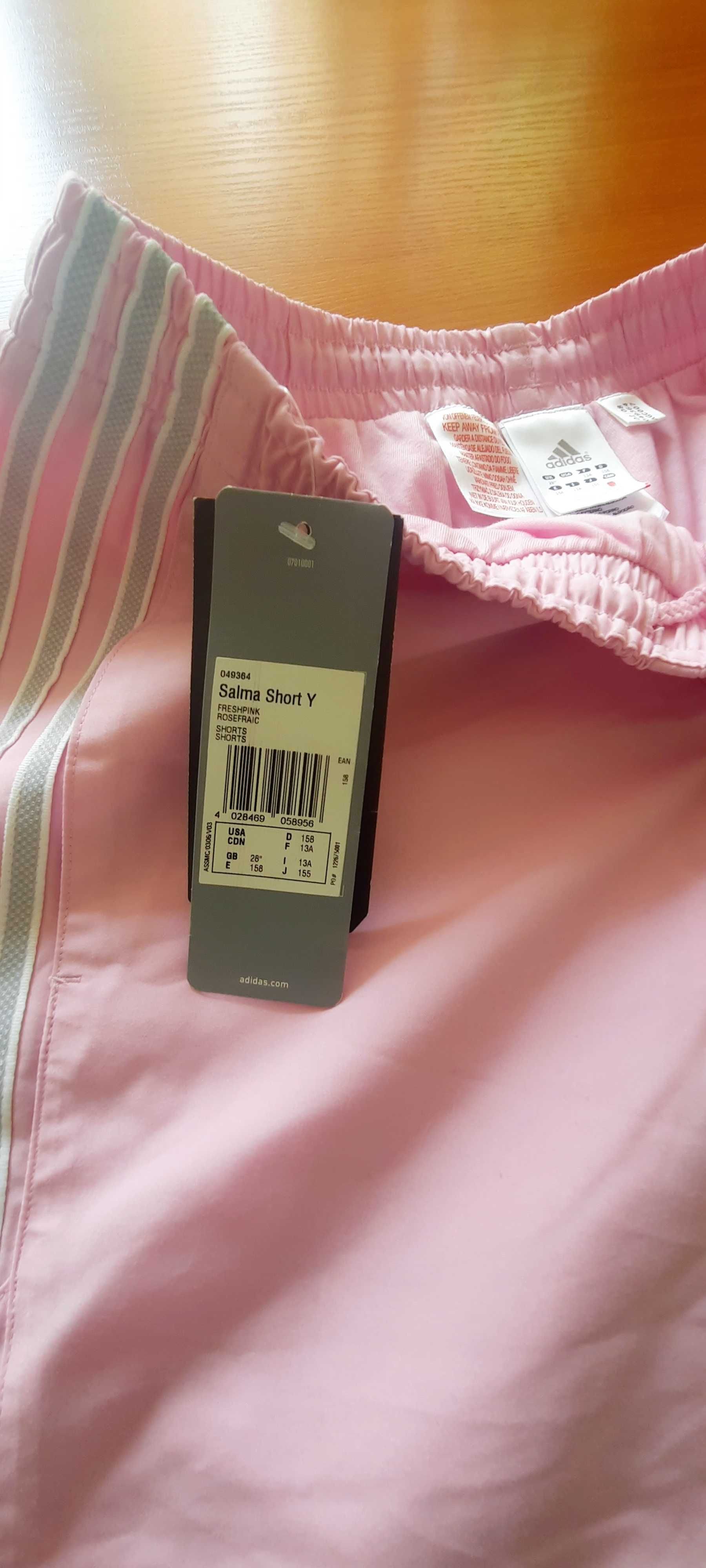 Къси розови спортни бермуди / панталонки  Adidas нови