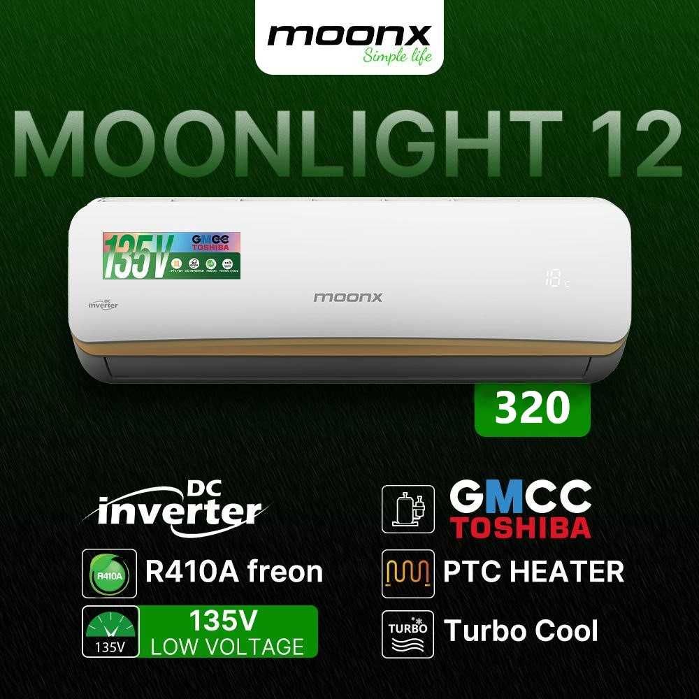 Кондиционер MoonX 12 DC Inverter/LOW VOLTAGE/С теном/Доставка