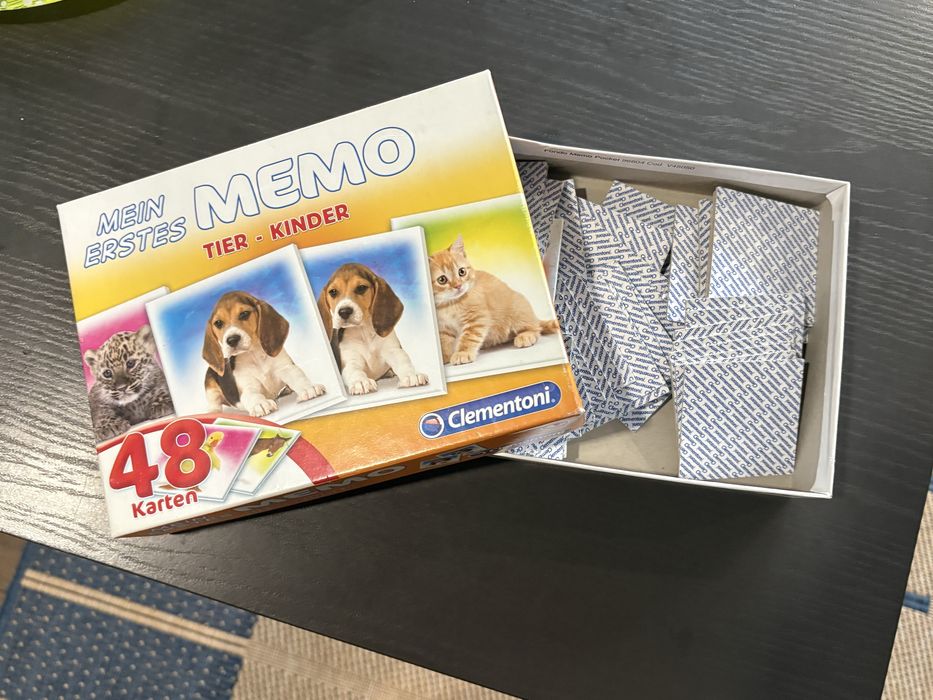 Clementoni Memo – мемо игра с животни, 48 карти, 4+ години