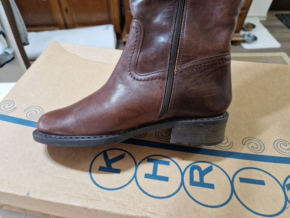 Cisme din piele naturală, culoare maro