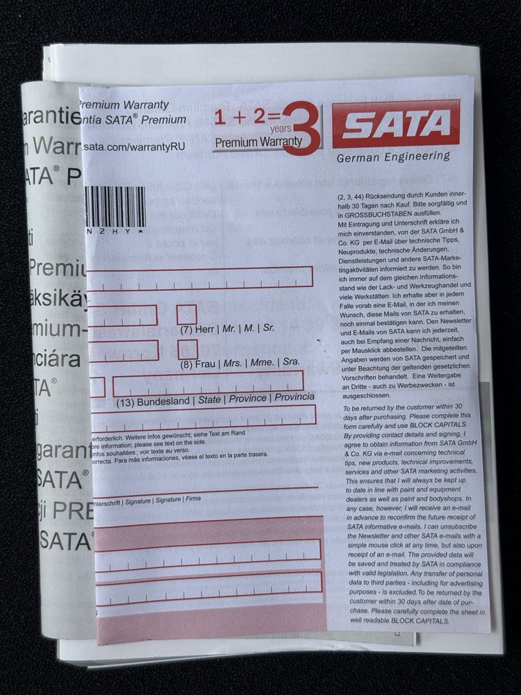 SATA jet 1000 B RP