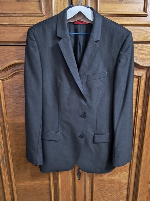 Sacou negru Hugo Boss lână