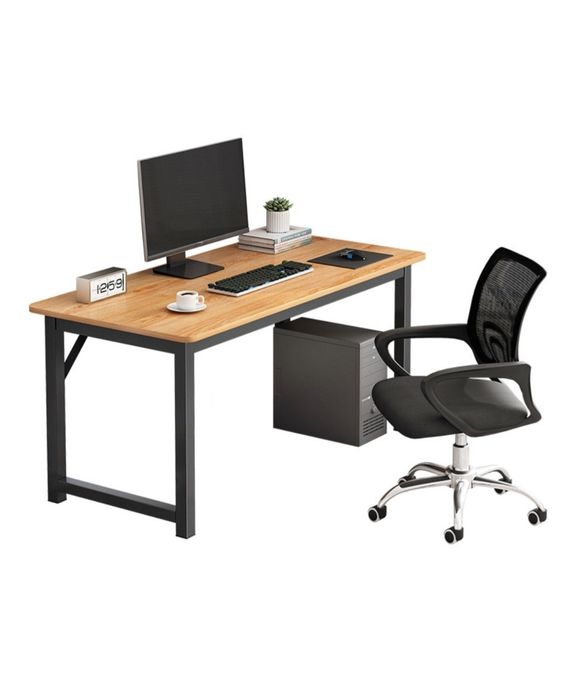 Компьютерный стол DS A125, 120x50x73 см, черный, коричневый