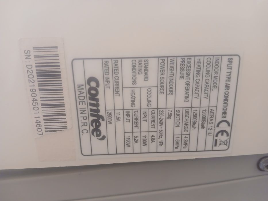 Vând aparat aer condiționat