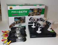 CCTV комплект от 4 камери и DVR - за вътрешно и външно наблюдение