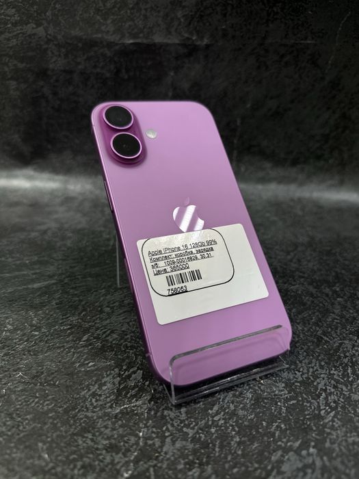 iPhone 16 Gb 128Gb 99% Костанай 1020 лот 758063
