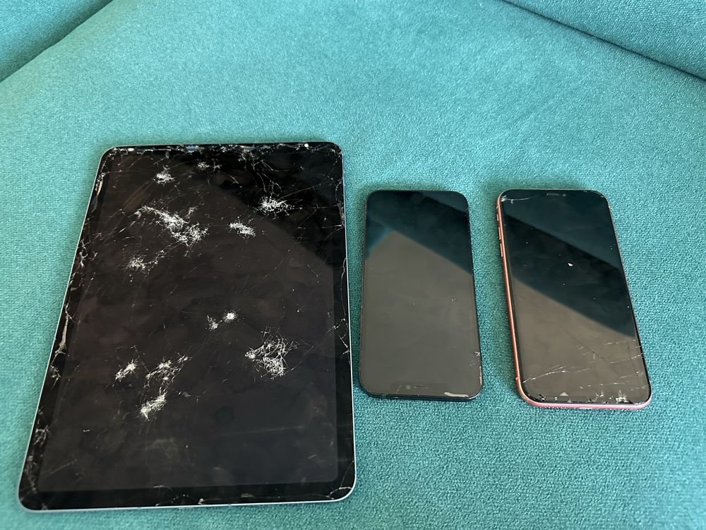 Ipad Air 5 A2589 - iphone XR - iphone 12 - defecte