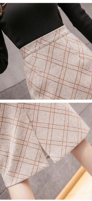 Юбка прямая теплая