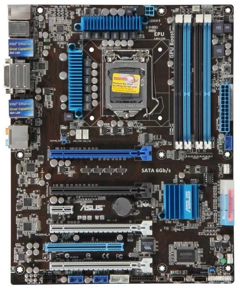 TOP ЦЕНА Дъно Дънна платка Asus P8B WS Workstation LGA 1155 DDR3