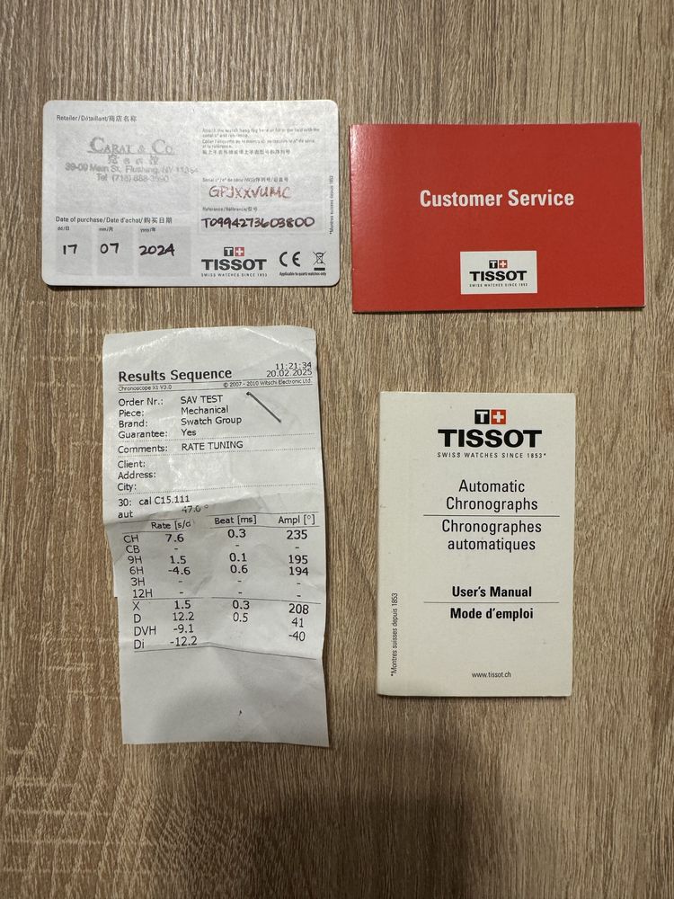 Tissot Chemin des tourelles механичен с остсваща гаранция