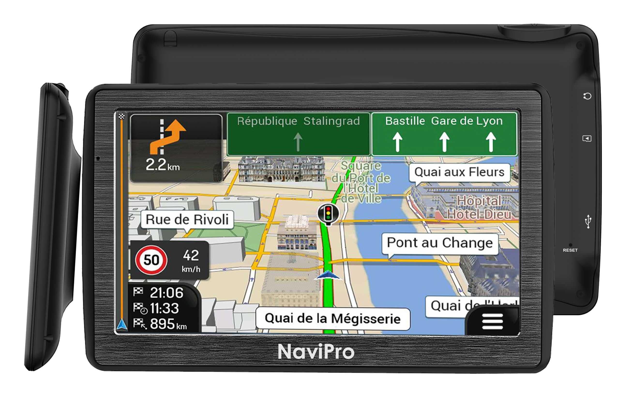 Navigatie GPS Camion NaviPro Active 7" Europa, Trafic, Suport MAGNETIC