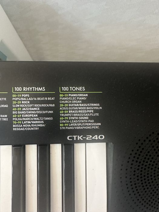 Синтезатор Casio ctk 240