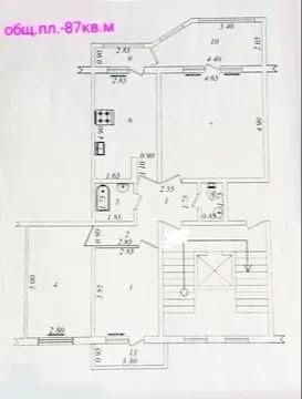 Ц-6 3/6/9 Спец План мебель+техника балкон-2/6 87квм