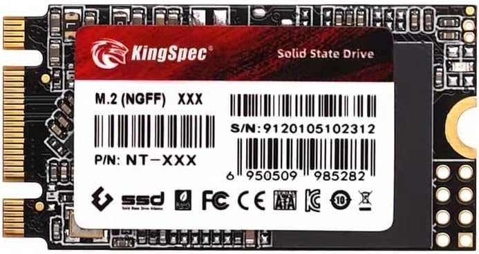 SSD KingSpec M.2 NVMe PCIe,128GB 2242 SATA III 6 Gbps intern M.2,NGFF