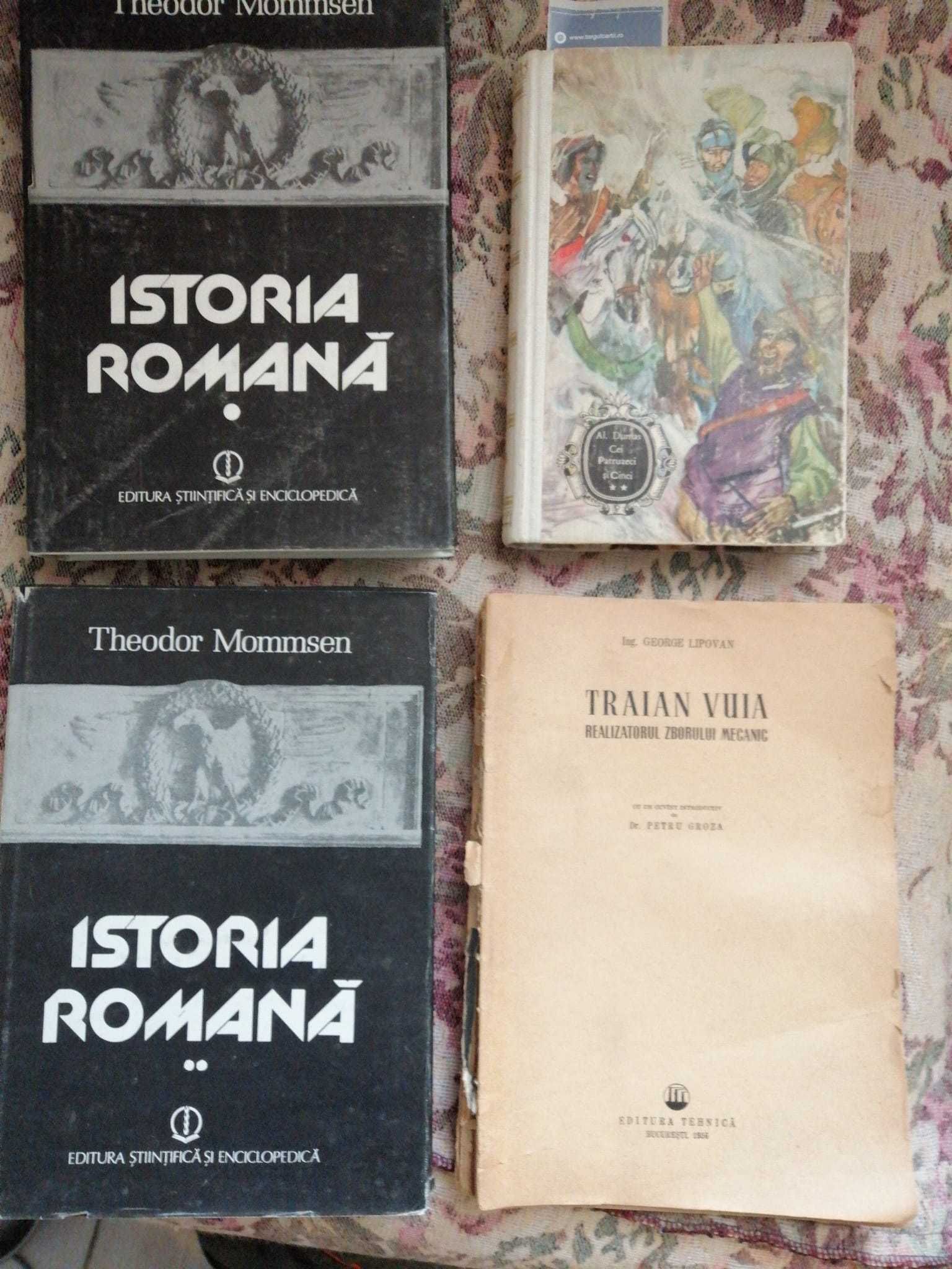 Traian Vuia G. Lipovan Istoria romana vol I, II,Dumas II,Cehov, Sparta