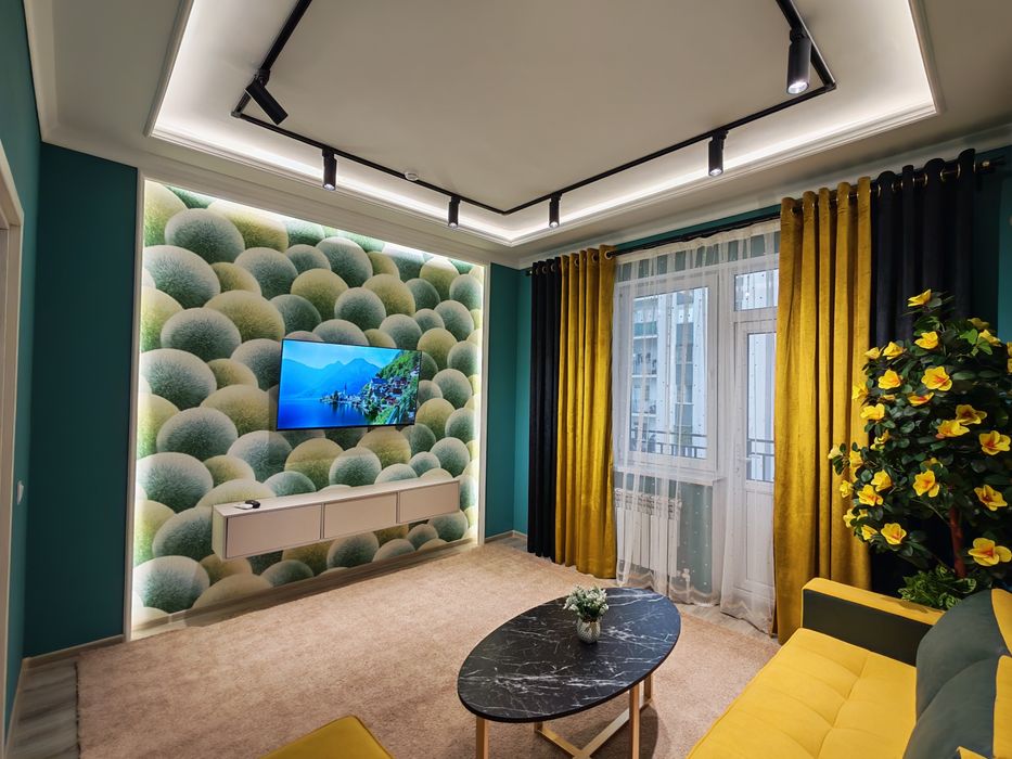 Новостройкада 2 хонали евроремонт квартира сотилади. Без маклер.