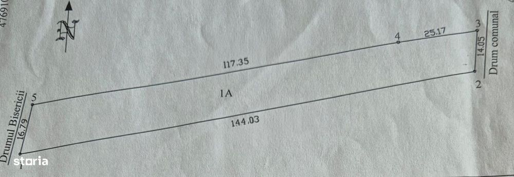 Teren intravilan,  stradal - intre case, Babana