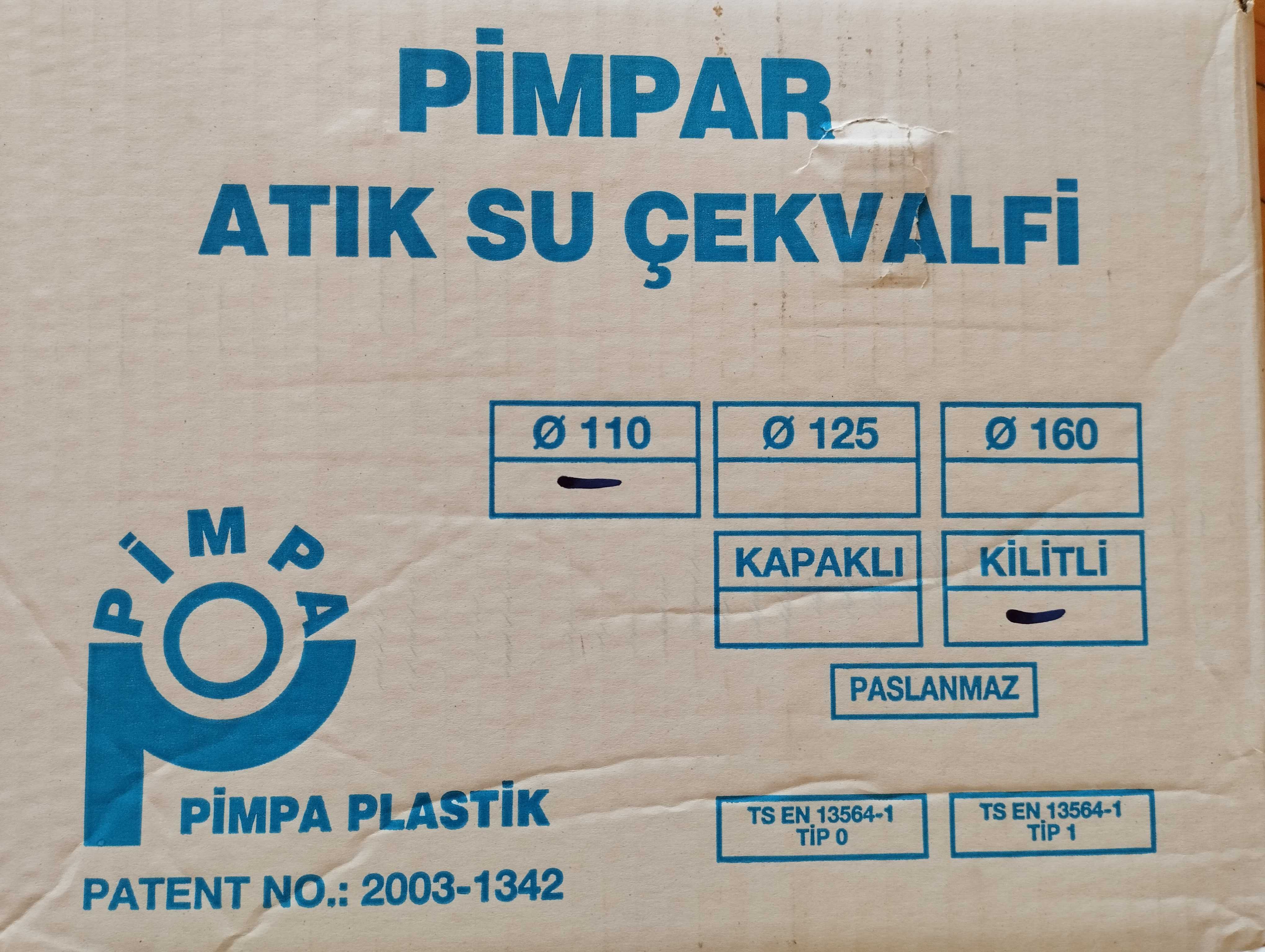 PVC Възвратна клапа за обратни води ф110