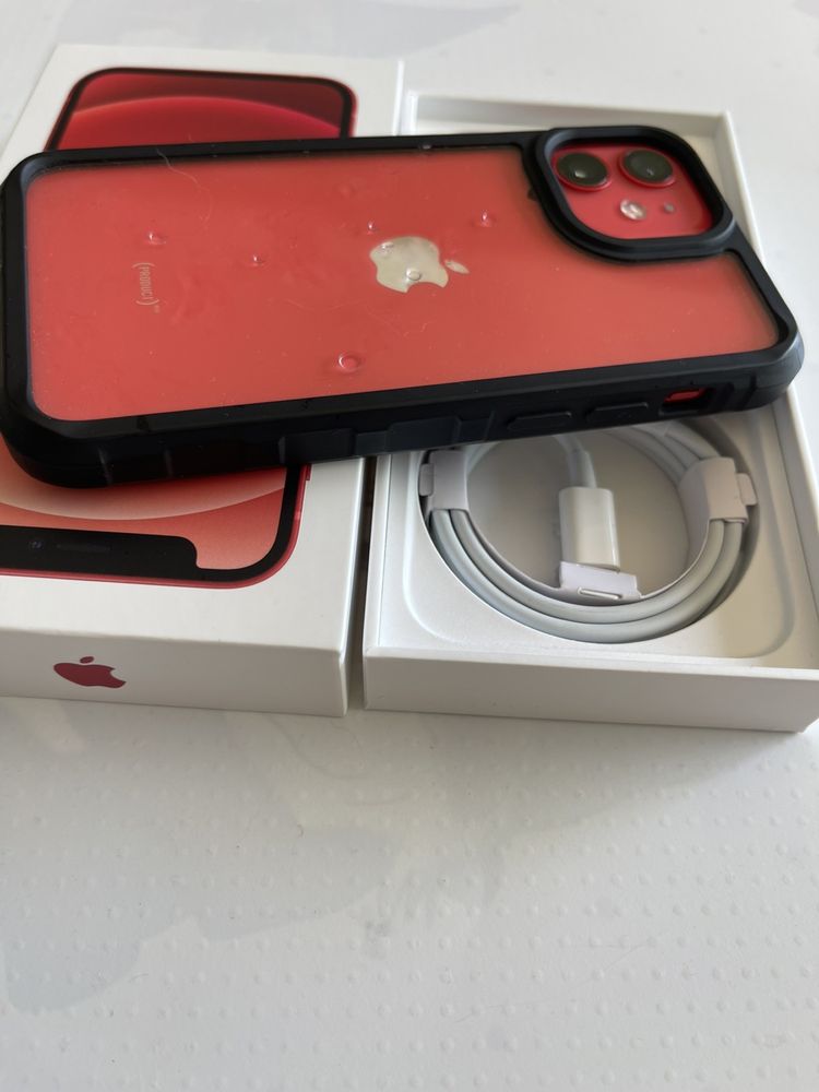 iPhone 12 Mini Red 64GB-Като нов 91% батерия