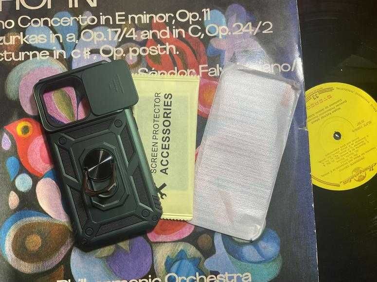 Vând husă cu folie de sticlă de Iphone PRO și Iphone PRO MAX