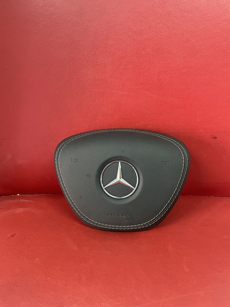 Mercedes W222 кожа капачка аирбаг аербаг еирбаг airbag