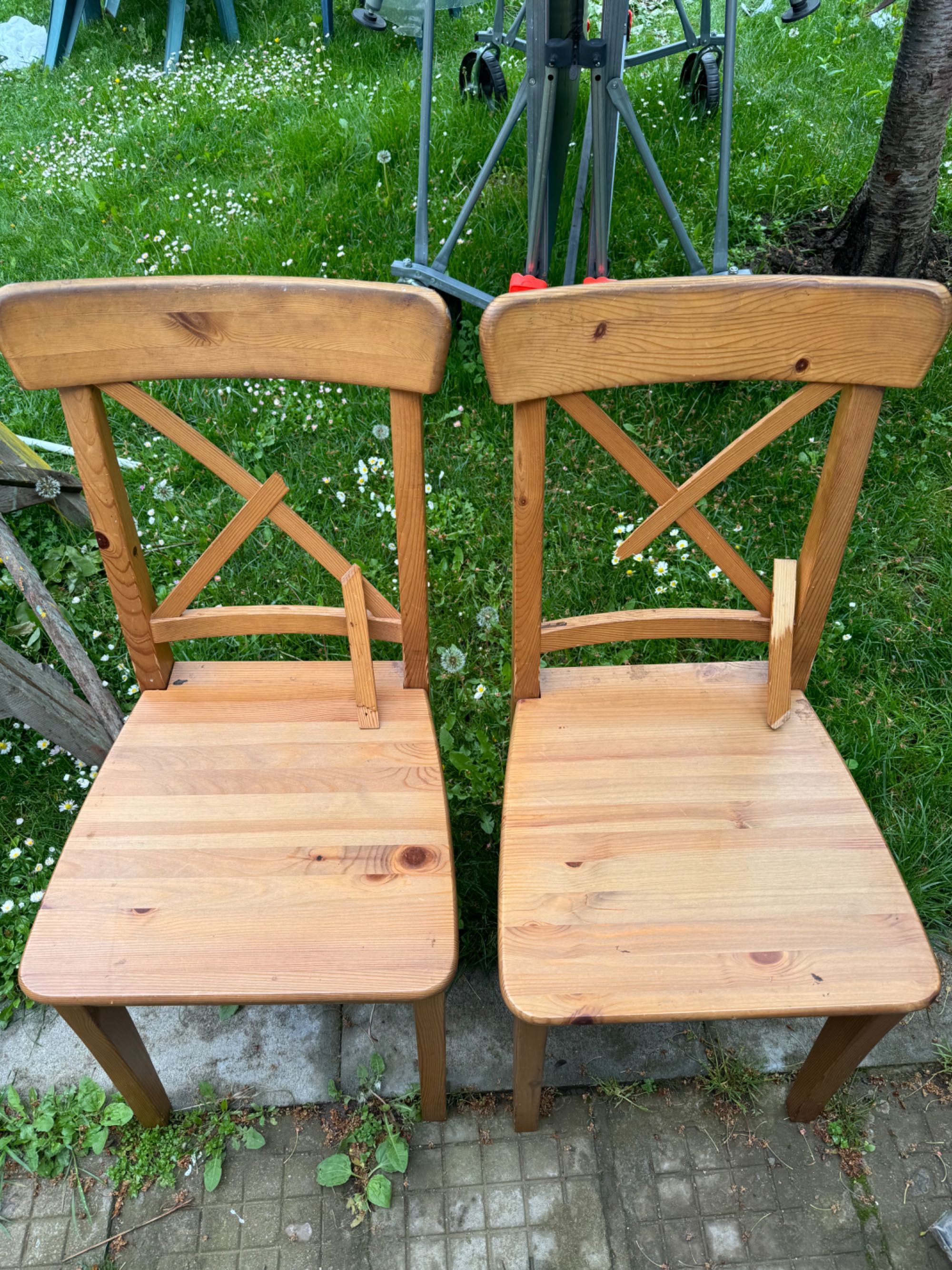 Дървени столове, 6 броя