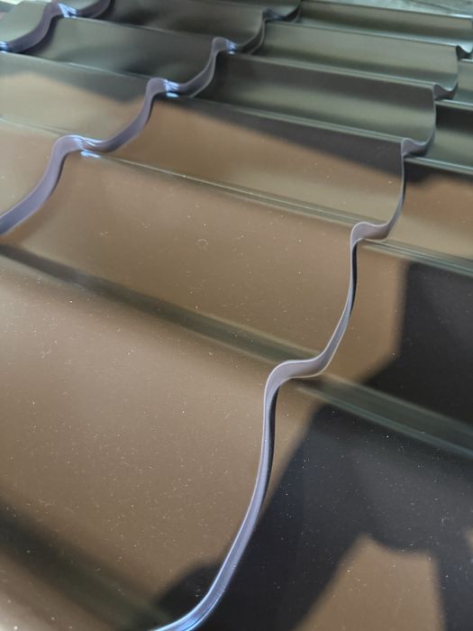 Tablă Tip Țiglă Metalică Acoperiș RAL 8017 Maro Cărămiziu Mat 0,5