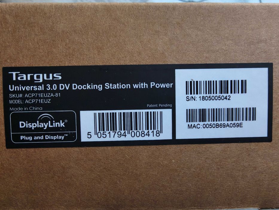 Docking Station Port Replicator Targus ACP71EU USB 3.0 Dual Display