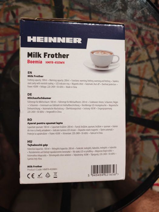 Aparat spumare lapte Heinner nou sigilat