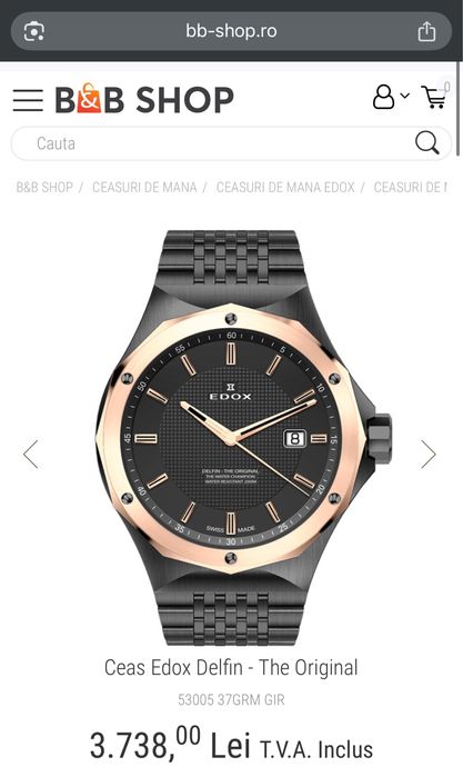 Ceas Edox Delfin / Lux / Tissot / Certina / Doxa / Rolex / Dupont