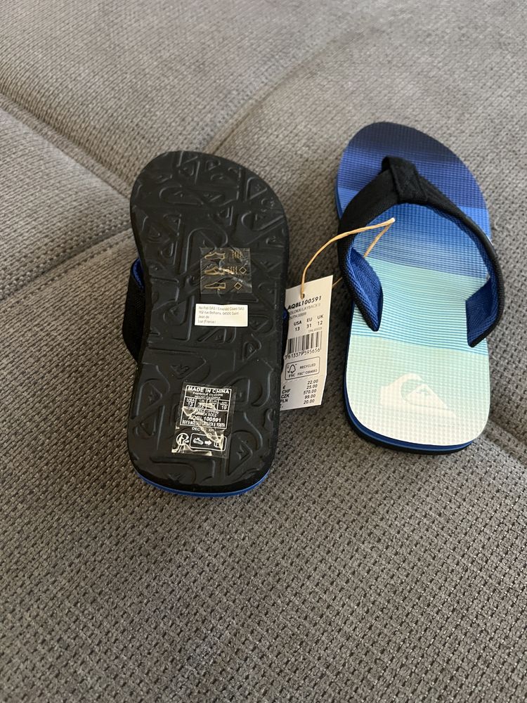 Нови детски джапанки Quiksilver