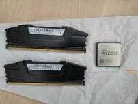 Процесор Ryzen G2200 и Рам памет 2x8GB DDR4 Gskill 3600mhz