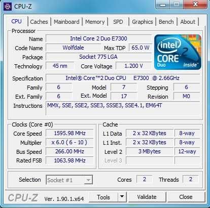 Системный блок Intel® Core™2 Duo 2.66GHz E7300(GeForce9500 GT) (Лот№3)