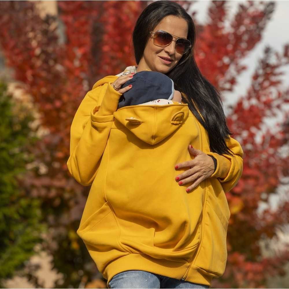 Разпродажба | Памучен суитшърт за бебеносене Simply XL-XXL - SUNFLOWER