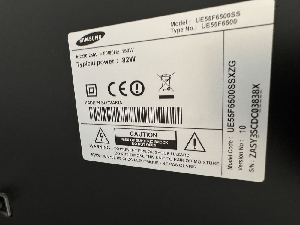 Телевизор Samsung UE55F6500SS  LED  55 инча - за части