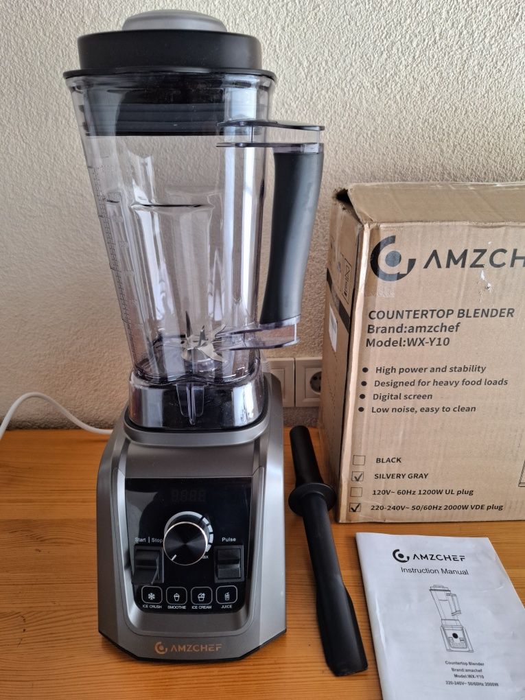 AMZCHEF wx-y10  Професионален блендер 2000W,4 пр. 8 ск. 32000 оборота.
