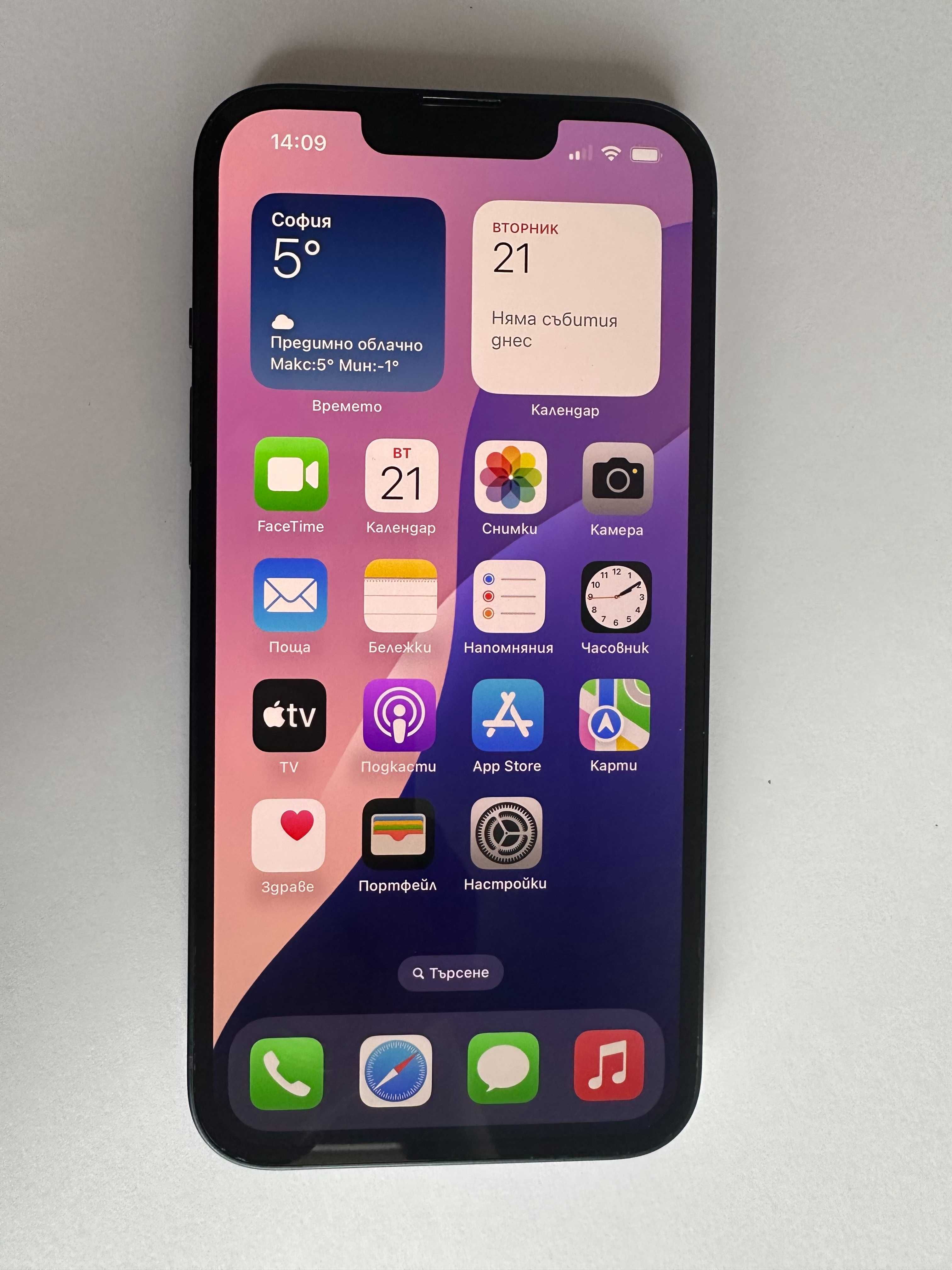 КАТО НОВ !!! iPhone 13 - Черен - 128GB - Отключен - 100% БАТЕРИЯ !!!
