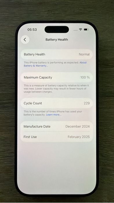 iPhone 16 Pro in garantie baterie 100%