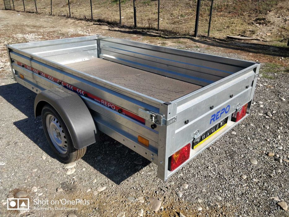 Remorca 750 kg Valahia Max 235x125x34 cm cu Sasiu Ranforsat