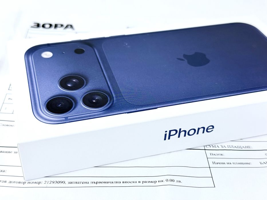 НОВ! Apple iPhone 17 Pro Max 256GB Deep Blue 2г. Гаранция!