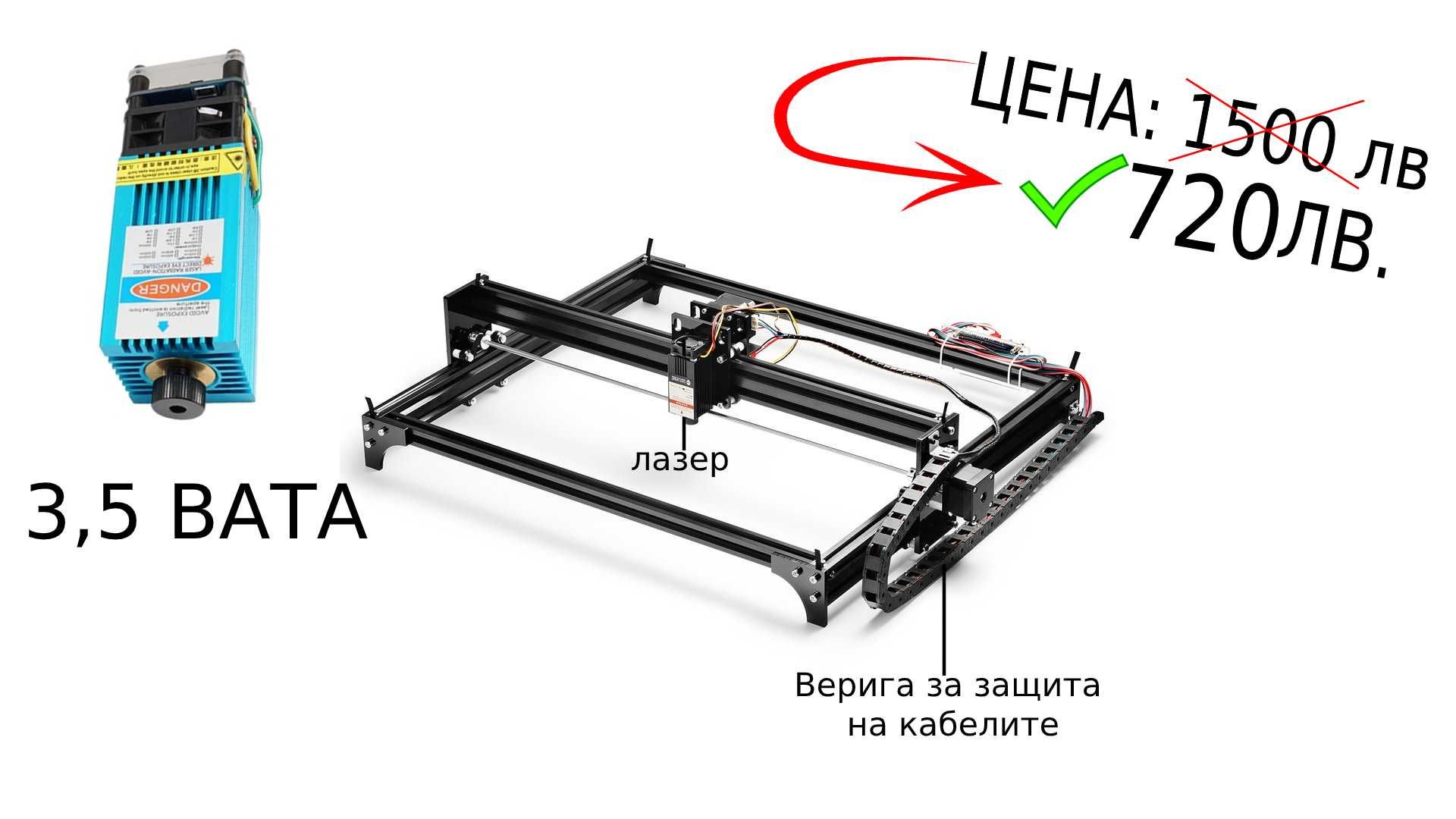 Лазерни машини за гравиране 1m*1m. Нова цена 30% НАМАЛЕНИЕ