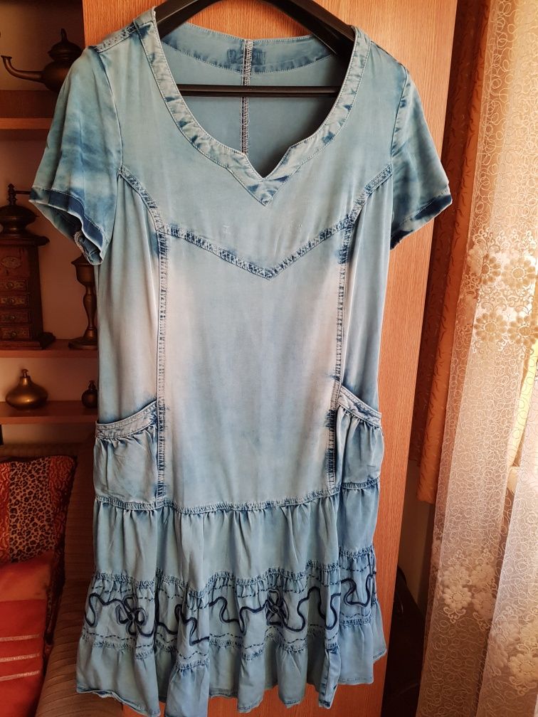 Rochie Italia blugi/jeans+Rochiță de vară