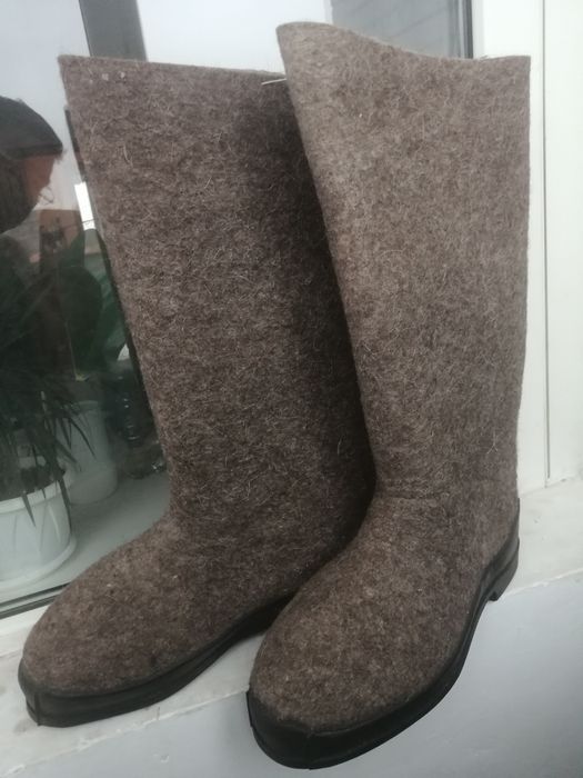 Валенки на резиновых подошвах