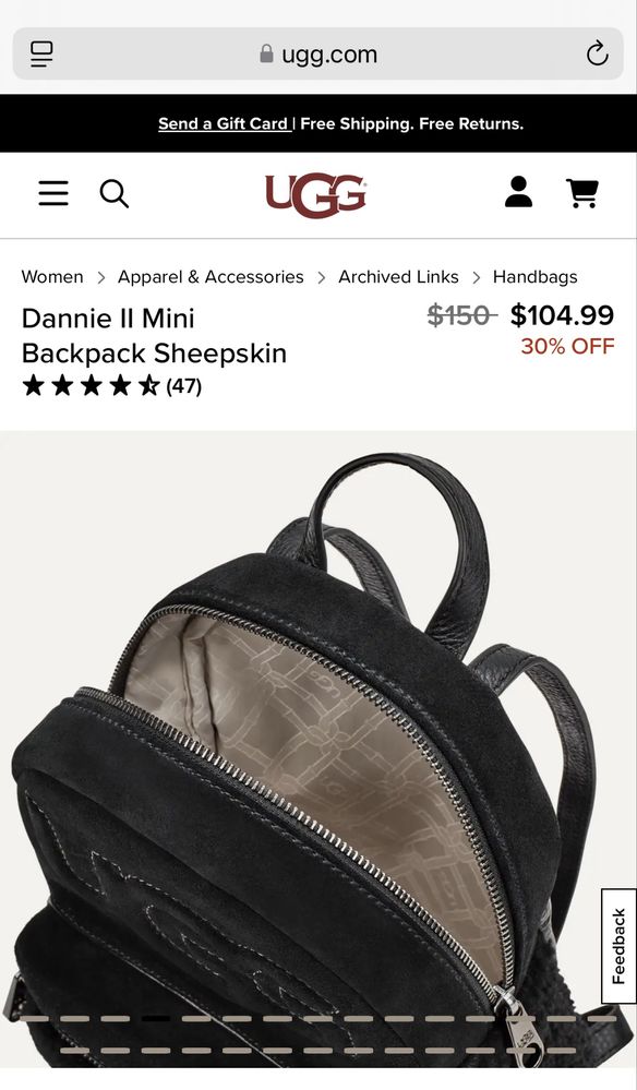 UGG ghiozdan rucsac backpack