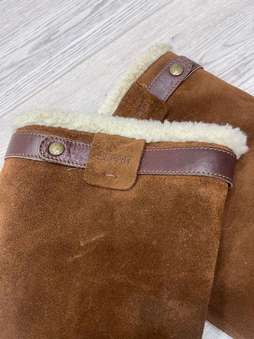 Cizme piele intoarsa Esprit