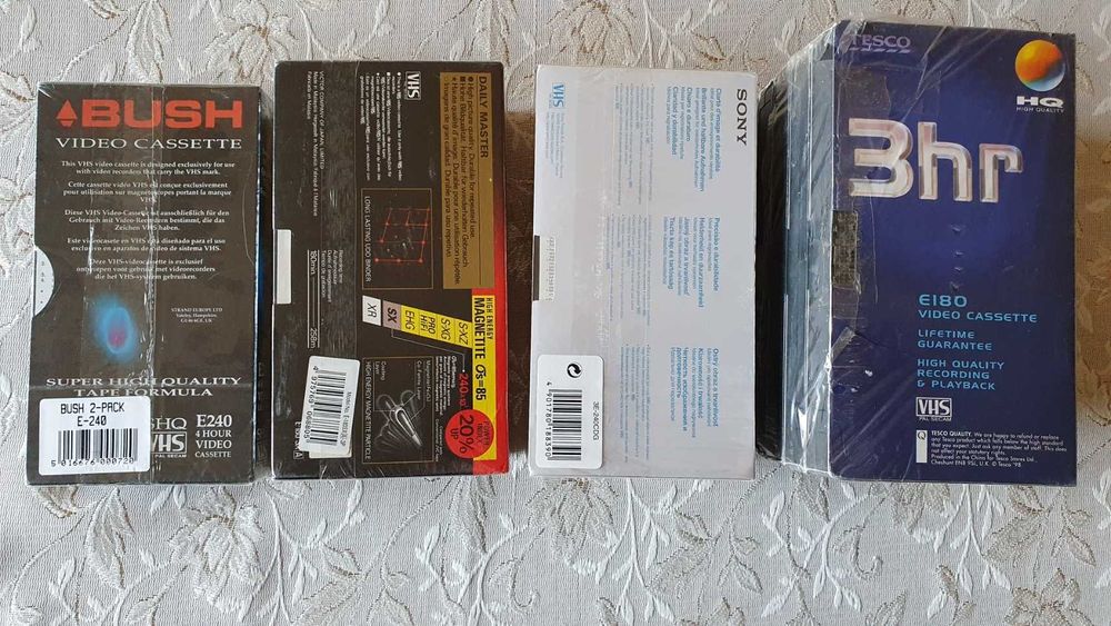 Нови видеокасети VHS TDK, JVC, BASF, Sony, Memorex. Konica