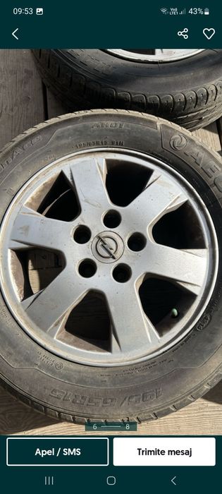 Vând schimb jante opel cu jante logan