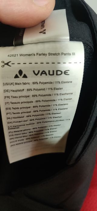 Pantaloni drumeție Vaude dama 44 XL NOU